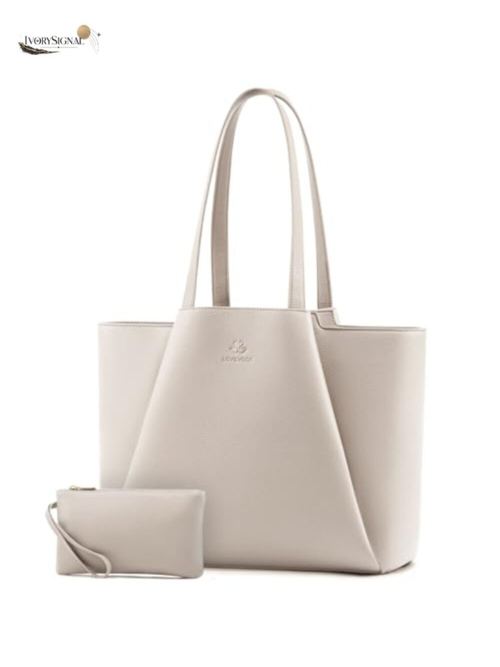 Faux Leather Laptop Tote Bag for Women 15.6 Inch Work Office Shoulder Bag